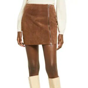 NWOT Blank NYC suede zip mini skirt (size 26)